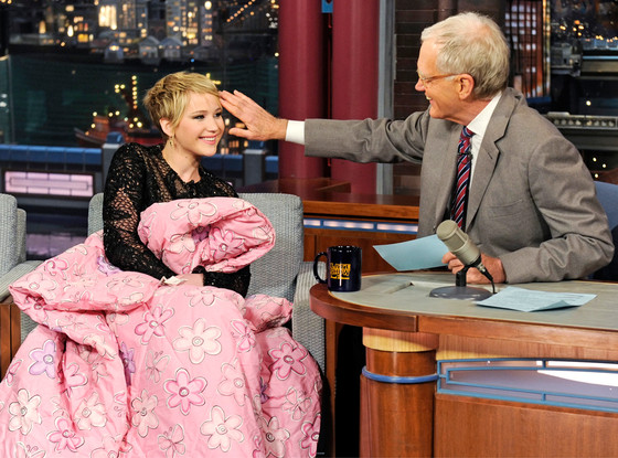 Jennifer Lawrence, David Letterman Jennifer Lawrence, David Letterman